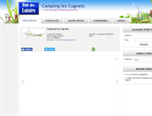 Tablet Screenshot of camping-les-cognets.ruedesloisirs.com